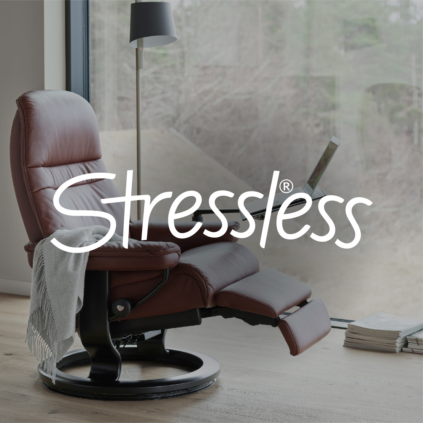 STRESSLESS LOGO WITH IMAGE